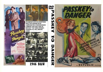 PASSKEY TO DANGER 1946, Kane Richmond, Stephanie Bachelor, Adele Mara, NOIR-image