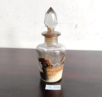 1940s Vintage The Joss Flower J & E Atkinsons Perfume Glass Old Bottle GL930-image