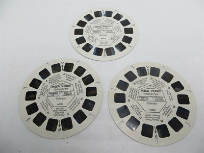 View-Master A325, Mesa Verde National Park, 3 Reel Set, Reels Only-image