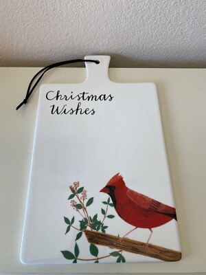 Creative Co-op Christmas Wishes Cardinal 13