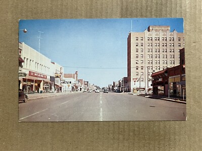 Postcard Clovis NM New Mexico Main Street Mesa Theatre Old Cars Vintage PC-image