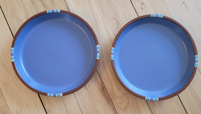 2 Dansk MESA SKY BLUE Dinner Plates 10 3/8