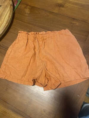 Seed Heritage Casual Shorts Size 6 Womens Orange-image