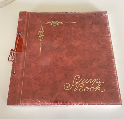 Vintage Mid Century Herald Square Scrapbook Burnt Orange BRAND NEW OS SEALED!-image