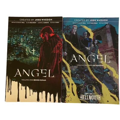 Angel Volume 1 Being Human & 2 City Of Demons 1st Ed. Graphic Novels Joss Whedon-image