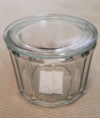 Creative Co-op DA3024 Clear Salt Glass Jar, 4.5