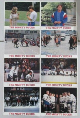 MIGHTY DUCKS ORIGINAL 11X14 LOBBY CARD SET OF 8 1992 EMILIO ESTEVEZ JOSS ACKLAND-image