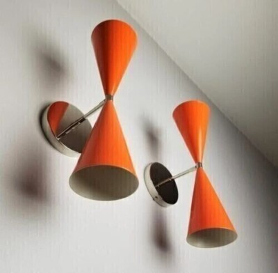Wall Sconce Mid-Century Italian Style Diablo Modern Brass Light-image