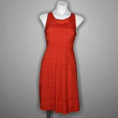 Anthro Eva Franco Tangelo orange layered dress 2-image