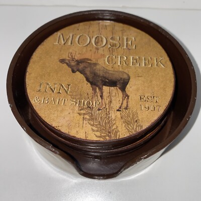 Creative Coop Coaster Moose Bear & Deer-image