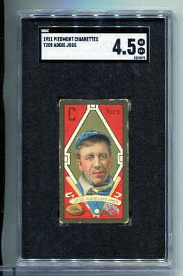 T205 Piedmont Addie Joss SGC 4.5 VG/EX+ Well Centered-image