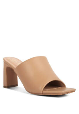 Cannes Slip-On Mid Heel Sandals-image