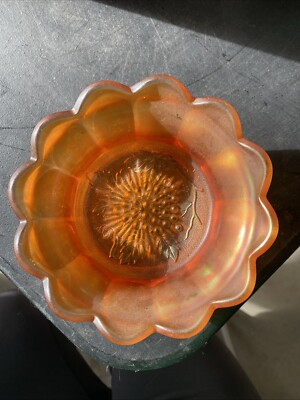 1950s Small Orange Iridescent Vintage -image