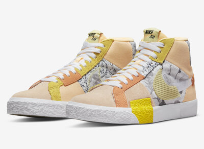 Nike SB Zoom Blazer Mid Premium “Paisley” Melon Tint DM0859-800 US Men Size 14-image