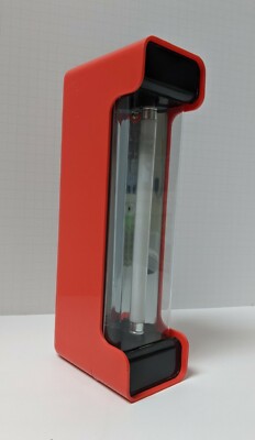 Vintage Dorcy 12v Battery Fluorescent Camping Lantern Bright Orange Mid-Century-image