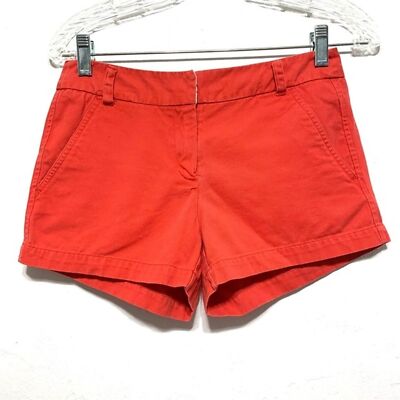 Forever 21 Shorts Womens size XS Red Orange 3 inch Inseam Mid Rise Chino-image