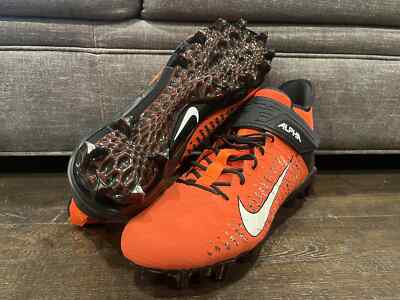 New Nike Alpha Menace Pro 2 Mid Team Orange Football Cleats (AO9272-010) Mens 17-image