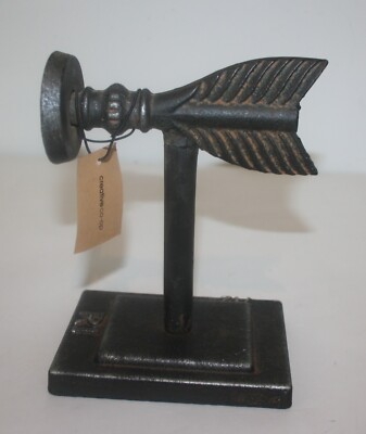 Cast Iron Arrow Figure Decor ONE Bookend Doorstop Creative Co-op-image