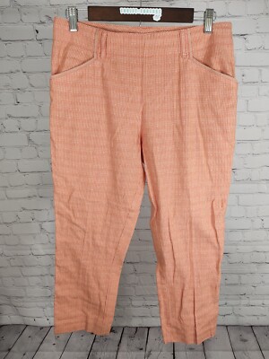 Cartonnier Charlie Trouser Anthropologie Mid Rise Orange And Yellow Size 8 -image