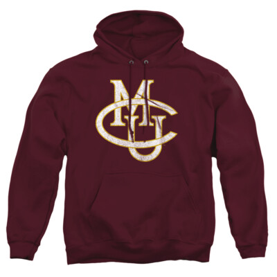 Colorado Mesa University Adult Pullover Hoodie Distressed Primary, Maroon, S-3XL-image
