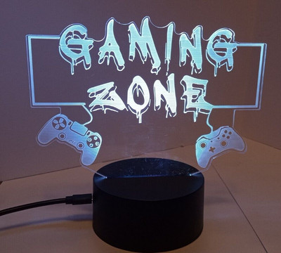 Creative 3D Visualization Lamp GAMING ZONE - 6.5