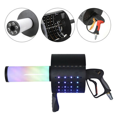CO2 Jet Confetti Machine LED 7 Colors CO2 Spray Cannon CO2 Gun Kit Party Club DJ-image