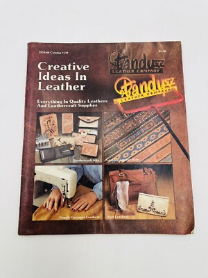 Vintage 1979-80 TANDY LEATHER Company Creative Ideas In Leather Craft Catalog-image