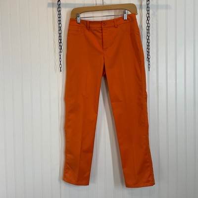 Peace of Cloth Womens Orange Mid Rise Straight Legs Pants Size 2-image