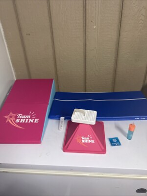 American Girl Joss Cheer Practice Equipment Complete EUC RETIRED No Doll-image