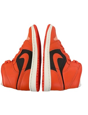 [DM3381-600] Womens Air Jordan RETRO 1 MID SE 'RUSH ORANGE'-image