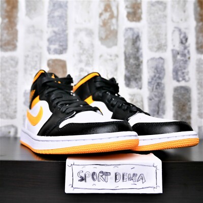 Nike Air Jordan 1 Mid Laser Orange Black Women's sz 10 CV5276-107 *New In Box*-image