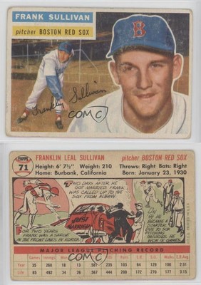 1956 Topps Frank Sullivan (White Back) #71-image