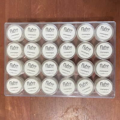 Flaire by Creative Co-Op Champagne Scent Sample Wickless Candle Lot of 24-image