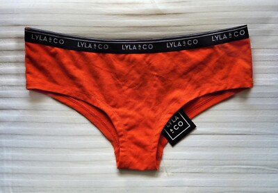 NWT Lyla Skimpy Shortie Orange Hipsters Panties Size 14-image
