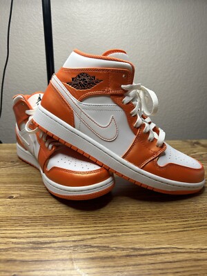Size 9 - Jordan 1 Mid SE Electro Orange 2021-image