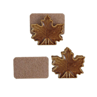 Creative Co-op - Maple Leaf Shaped Sponge Holder w/ Sponge - CF3913-image