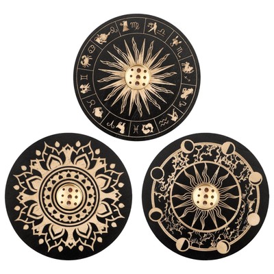 WOODEN INCENSE STICK HOLDER BURNING JOSS INSENCE BOX INSENSE BURNER ASH CATCHER-image