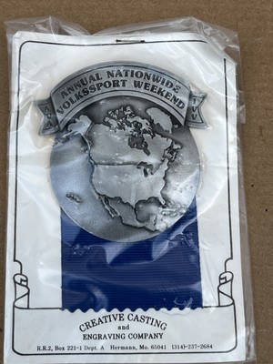 Annual Volkssport Weekend Medal Pin Creative Casting And Engraving Co-image