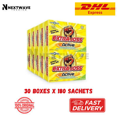 Extra Joss 30 Box (180 Sachets) Energy Drink Powder Sugar Free Boost Stamina-image