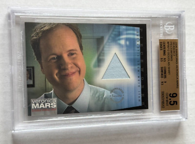 2006 Inkworks VERONICA MARS Joss Whedon PROP Authentic RELIC TV Wardrobe BGS 9.5-image