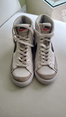 Nike Blazer Mid '77 (GS) White/Black-Team Orange Big Kids Shoes...-image
