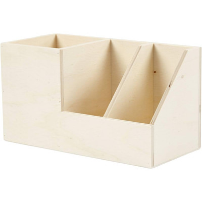 Creativ Company - Houten Pennenbak 3 Vakken NEW-image