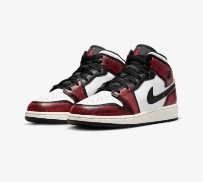 Nike Air Jordan 1 Mid GS Wear Away Chicago Size 5Y FB0568-006 NWB (no box top)-image