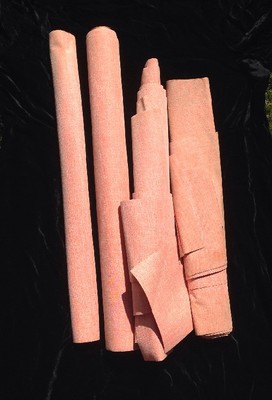 Vintage Orange Grass Cloth Unused Textured 1960's Mid Century -image