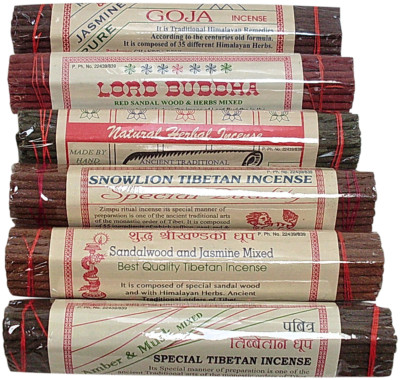 Nepalese Herbal Incense Lord Buddha Goja Jasmine Sandalwood Musk Herbal - 3 Pack-image