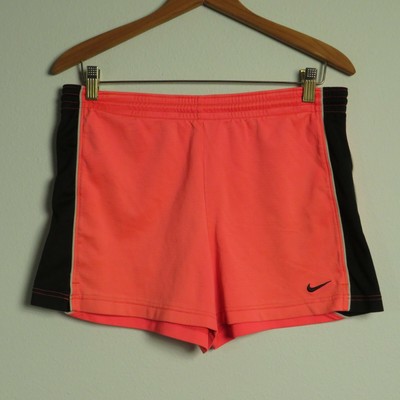 Nike Shorts Womens Small Peach Drawstring Athletic Mid Rise Elastic Waist Ladies-image