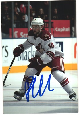 Patrick O'Sullivan Autographed 4x6 Color Photo Phoenix Coyotes #18 White A-image