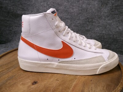 Nike Men's Blazer Mid '77 Vintage 'White Mantra Orange' BQ6806-110 Size 9.5 US-image