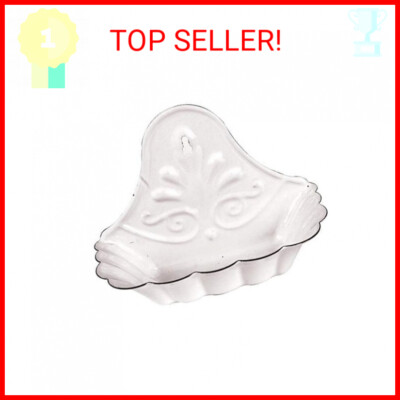 Creative Co-Op White Enameled Metal Soap Dish, Hangs or Sits-image