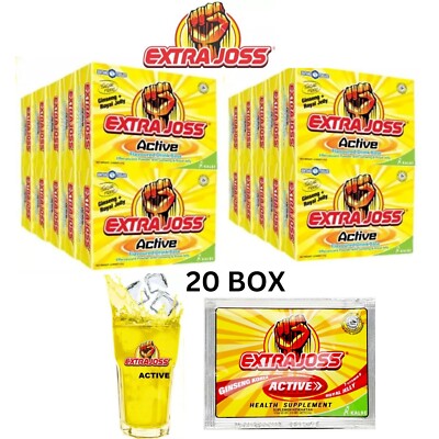 EXTRA JOSS ENERGY DRINK SUGAR FREE BOOST STAMINA 20 BOX (120 SACHETS) FAST SHIPP-image